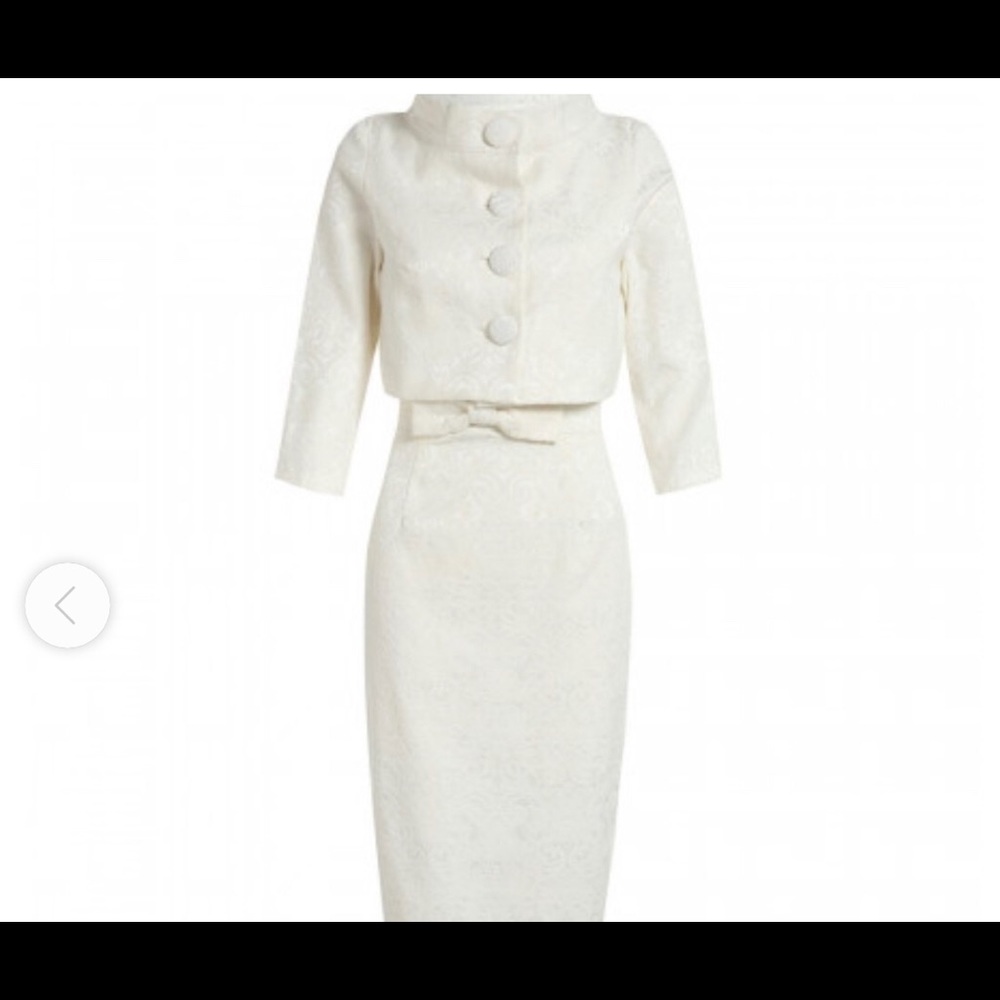 Lindy Bop Elegant Cream Dress
